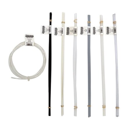 Polyvance Welding Rod Variety Pack 5 ft each R01 - R07 1/8 dia. 5003RV